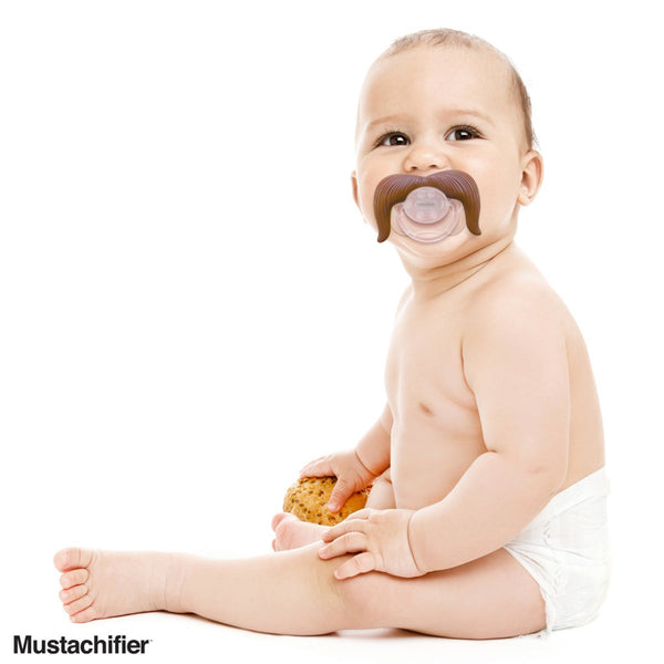 mustache pacifier