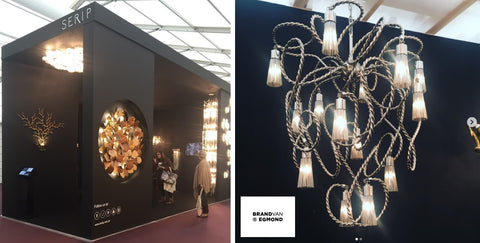 two stand at decorex 2017 a showcase of chandeliers and ceiling lights