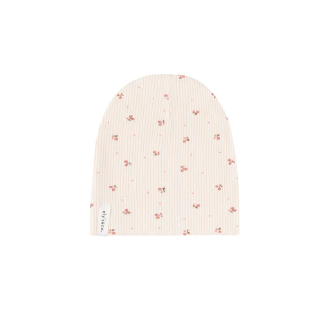 Ely's & Co Pink/Cream Ribbed Tulip Beanie