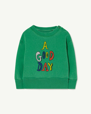 TAO Baby Green A Good Day Bear Sweatshirt