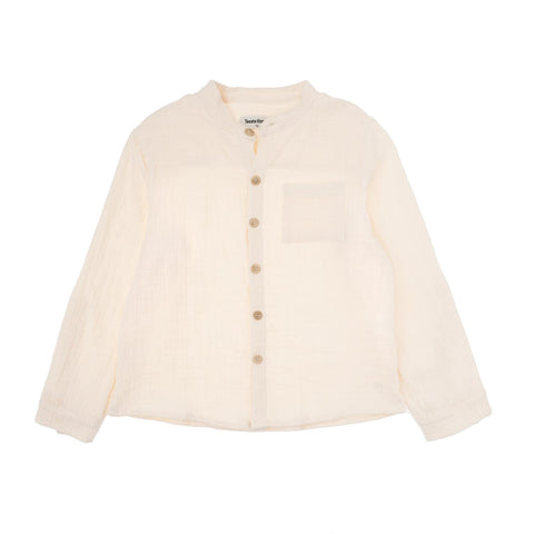 Tocoto Vintage Off White Kids Long Sleeve Shirt