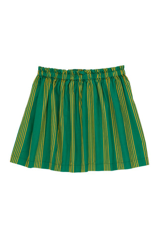 Tinycottons Green Fine Line Short Skirt