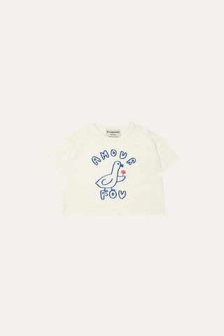 The Campamento Baby Ecru Amour Fou T-shirt