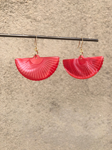 Marbled Fan Earrings (options)