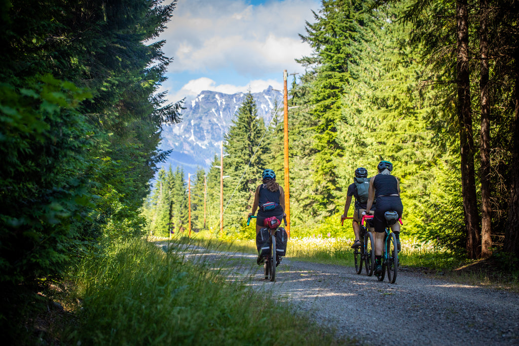 The PNW Components Coast Drop Bar and Coast Stem make bikepacking easy.