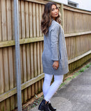 Alpaca Cardigan | Alpaca Wool | Cardigan for Women | Organic Clothing - back on model