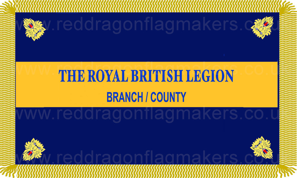 Royal British Legion coffin drape Red Dragon Flagmakers