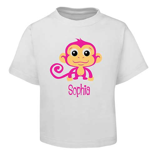 Pink Monkey Kids T-Shirt