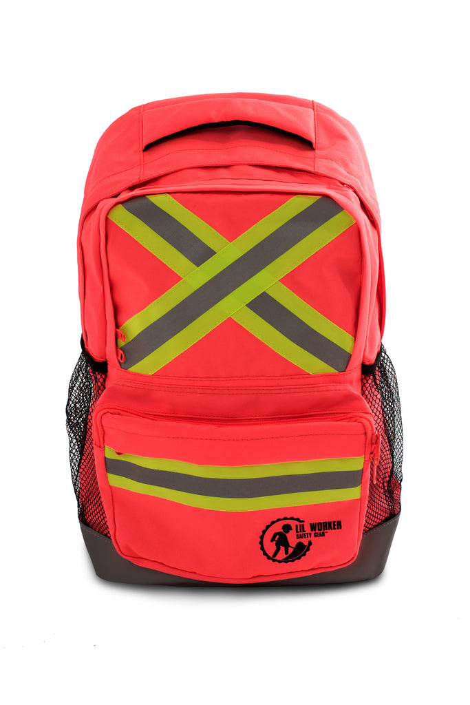 Hi Viz Kids' Safety Backpack - pink/orange