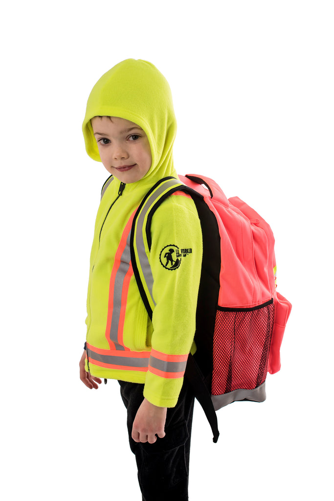 Hi Viz Kids' Safety Backpack - pink/orange