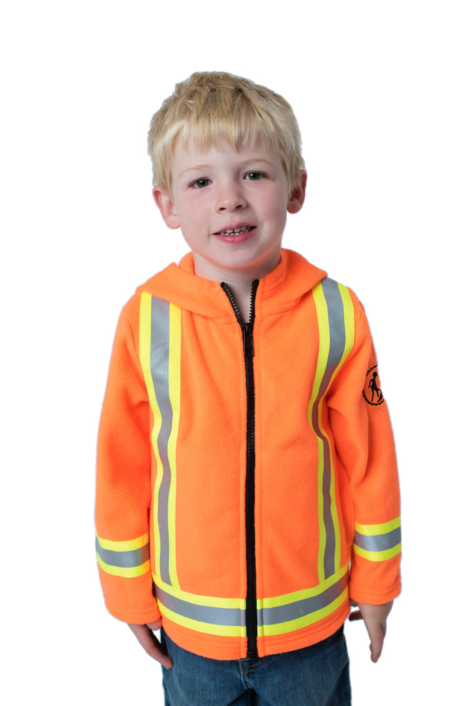 High Viz Kids' Fleece Safety Hoodie