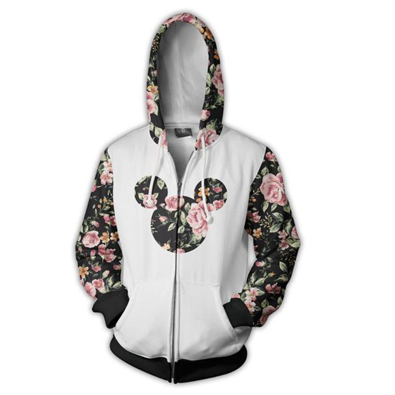 mickey mouse zipper hoodie