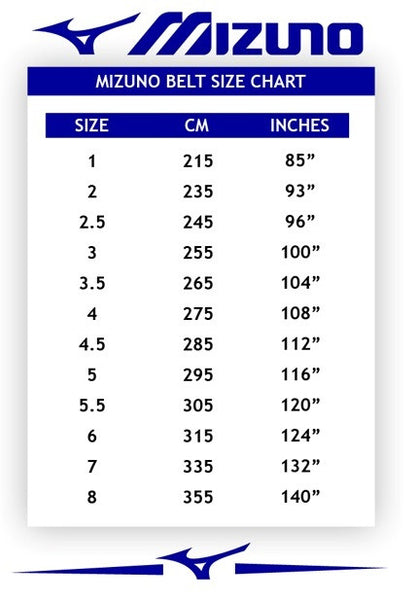 Mizuno Knee Pad Size Chart