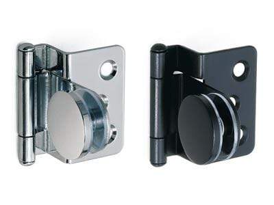Glass Door Hinge - For Cabinets - Half Overlay Glass Door Hinge - Multiple Finishes Available - Sold Individually
