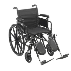 Cruiser X4 Lightweight Dual Axle Wheelchair with Adjustable Detachable Arms, Desk Arms, Elevating Leg Rests