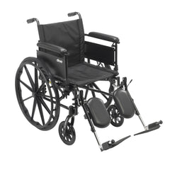 Cruiser X4 Lightweight Dual Axle Wheelchair with Adjustable Detachable Arms, Full Arms, Elevating Leg Rests