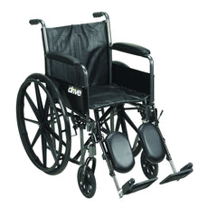 Silver Sport 2 Wheelchair, Detachable Full Arms, Elevating Leg Rests