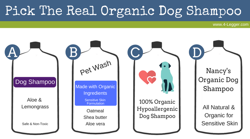 Can You Pick the Real Organic Dog Shampoo?