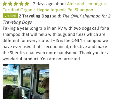 Dog Shampoo | Natural Flea Control | Organic Flea Control | Organic Dog Shampoo