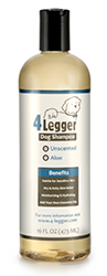 4-Legger Unscented with Aloe is Hypoallergenic and gentle for dogs with allergies or sensitivities