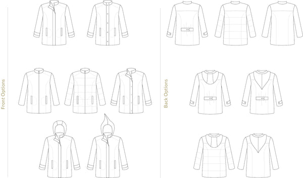 Men's Forester Coat Sewing Pattern by Twig + Tale