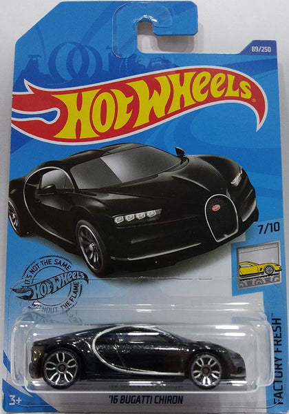 New 2019 Hot Wheels 16 Bugatti Chiron Hw Exotics Black Mason City Poster Company