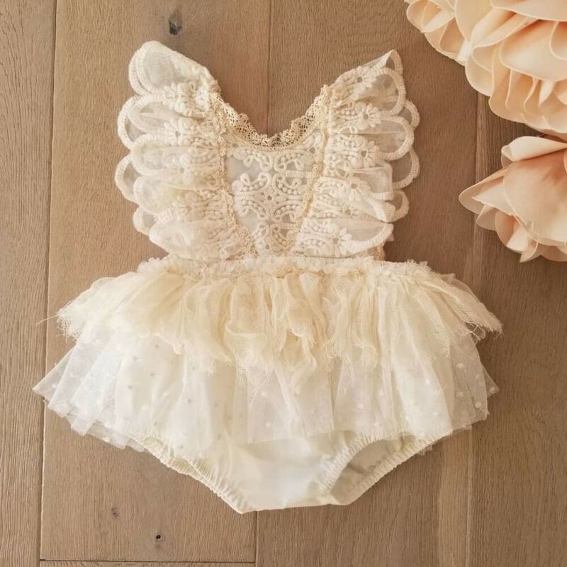 baby girl lace romper