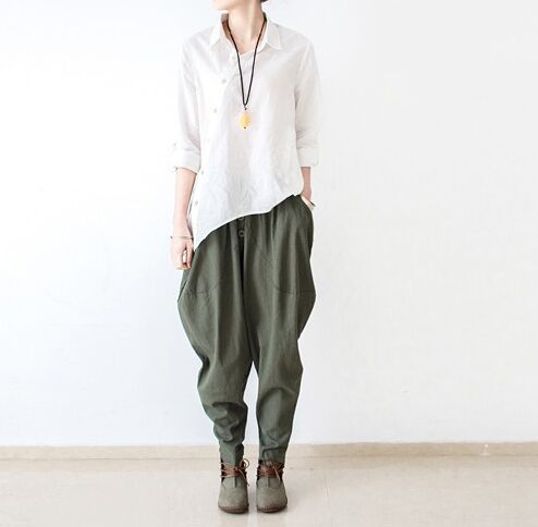 female linen pants