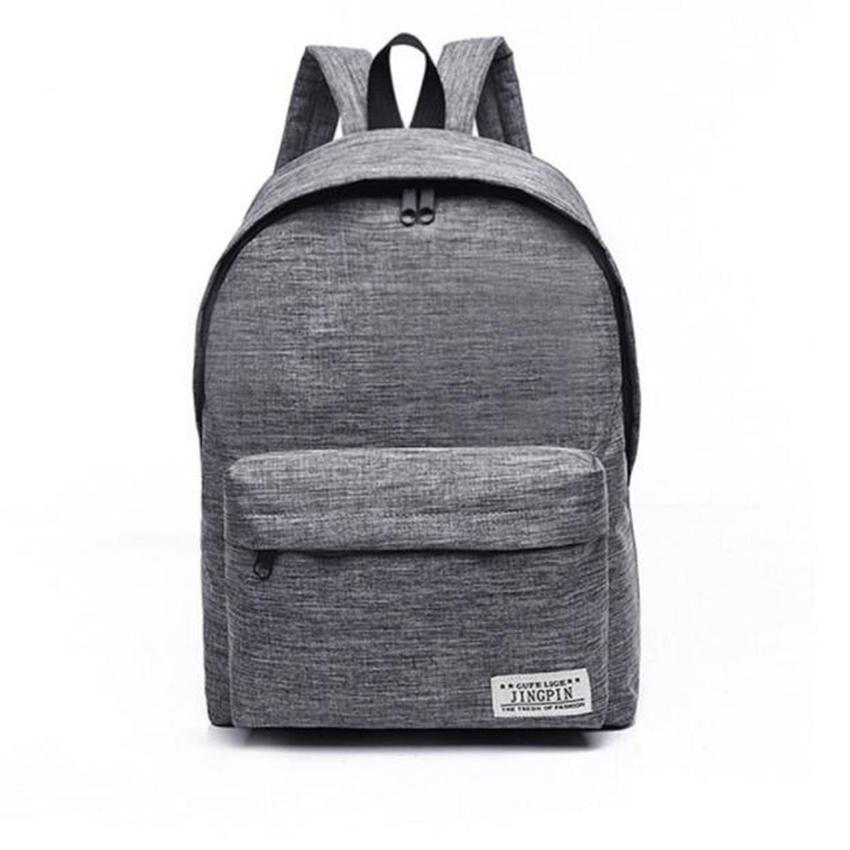 grey school bag