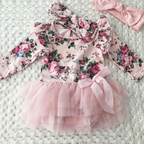 baby girl dress with headband