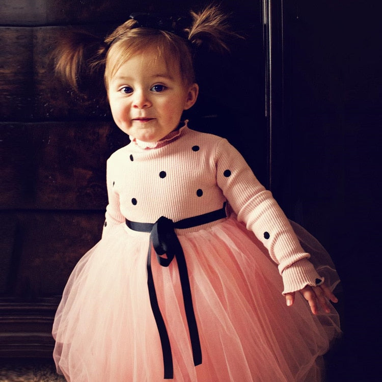 baby girl long sleeve party dresses