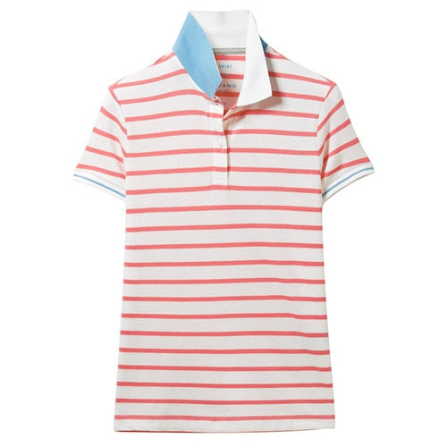 ladies striped polo shirts