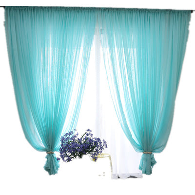 Wedding Ceiling Drapes Solid Pink Sheer Curtains For Living Room Linen Voile Curtain Tulle For Balcony Home Bedroom Hotel 1pcs