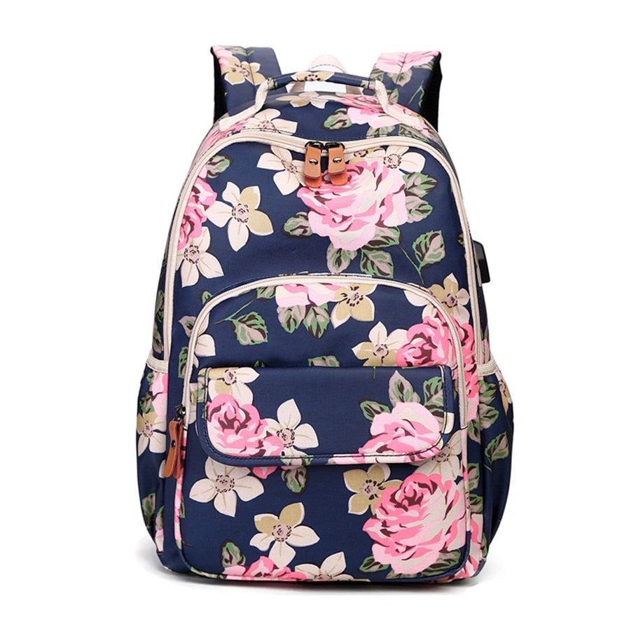 flower bookbag