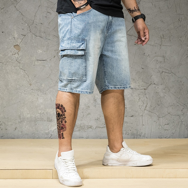 male jeans shorts