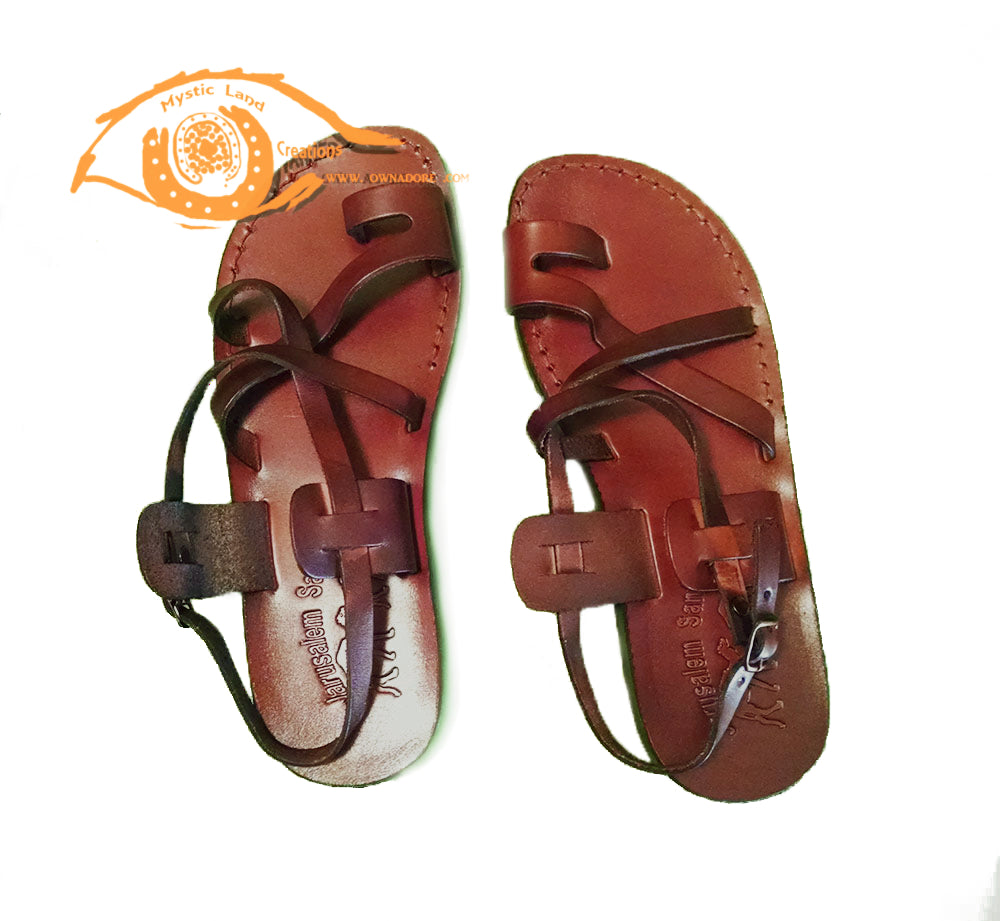 buckle leather sandals
