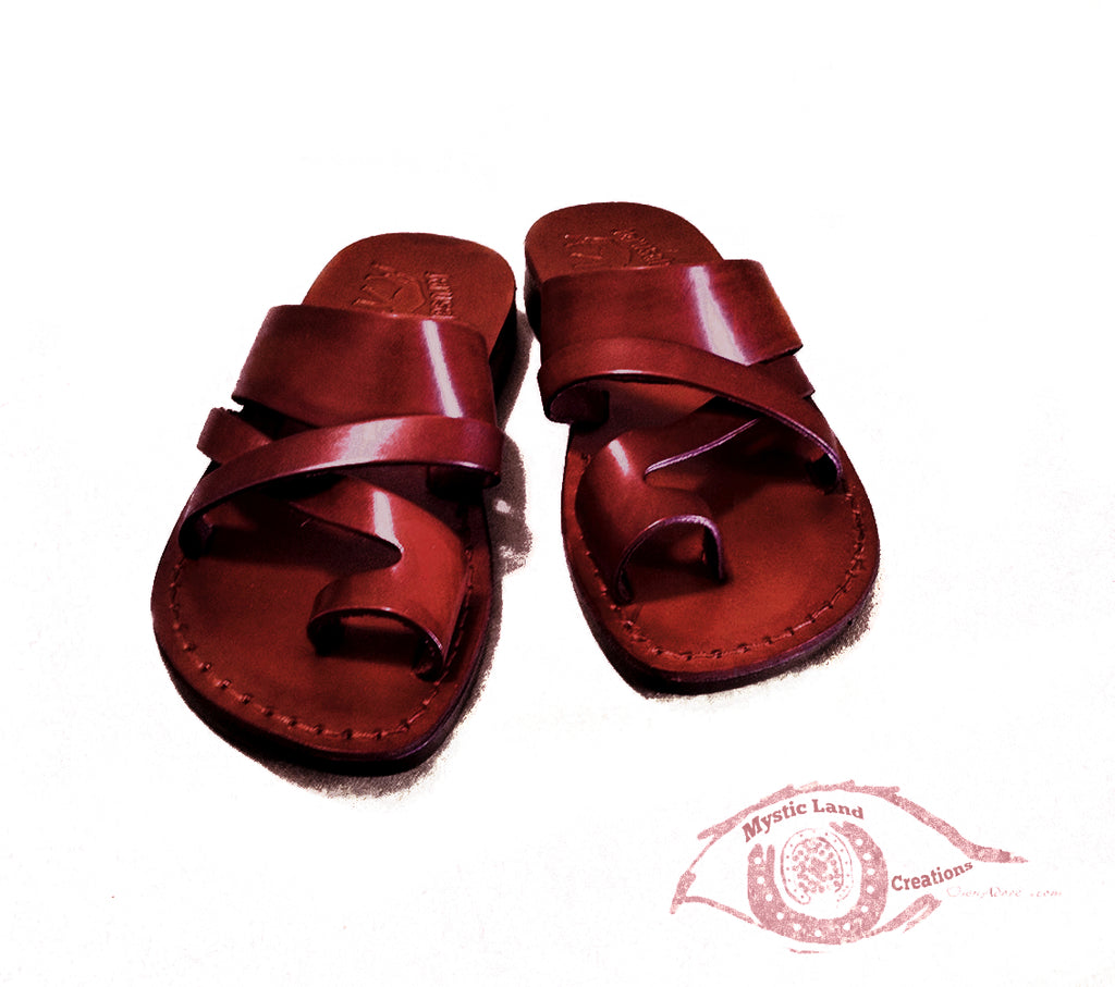 mens strappy leather sandals