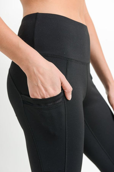 high waisted black leggings with pockets