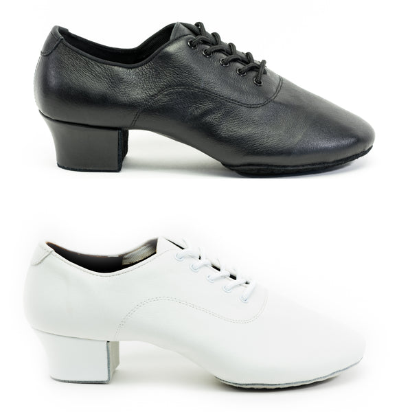 mens black and white dance shoes