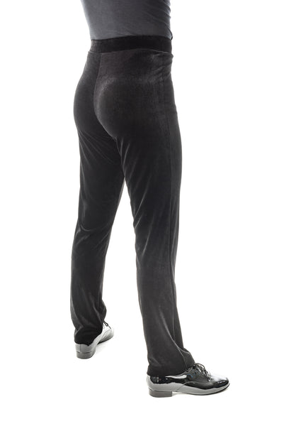 velvet black pants mens