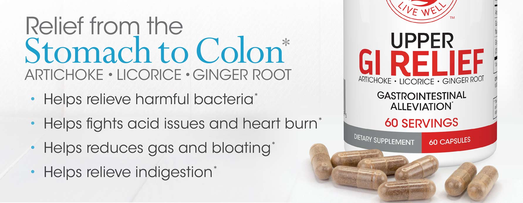 Relief from the Stomach to Colon