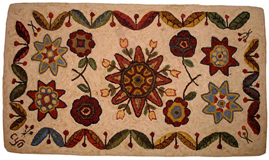 Star Flower Rug, by Celia Oliver