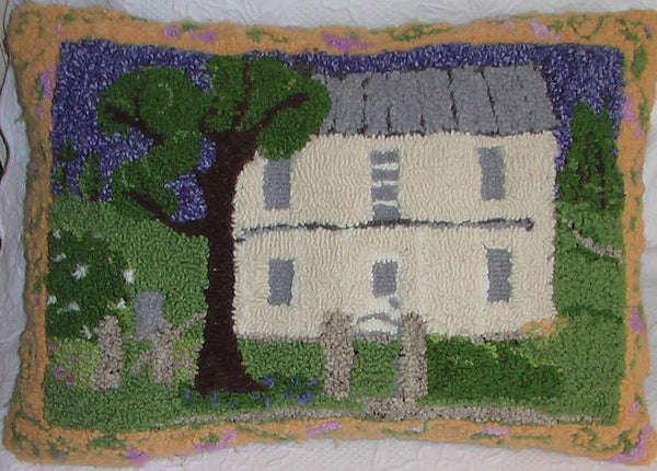 Grandma's House Pillow. Designed and punched by Nancy Reams, Chippewa Falls, Wisconsin. 