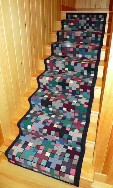 Stair Runner. Designed and punched by Lynda Latner, Toronto, Ontario, Canada. 