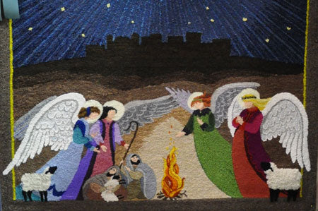 Detail of Angels Announcing the Birth of Christ