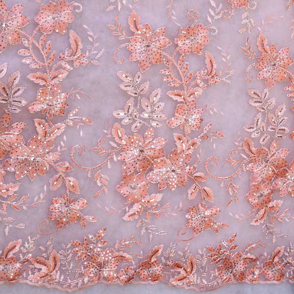 pink lace fabric