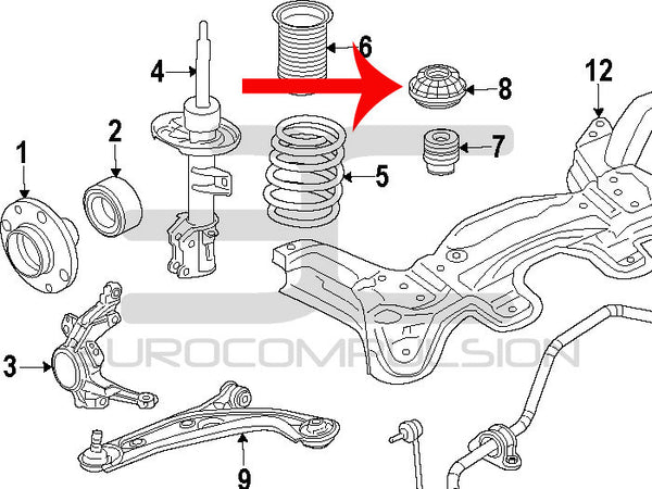 fiat 500 strut