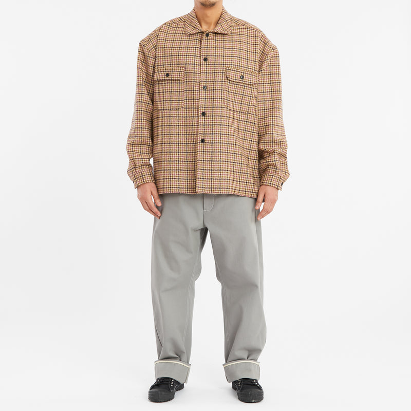 Park Shirt/Jacket - MOON Purple Plaid Tweed Wool – s.k. manor hill