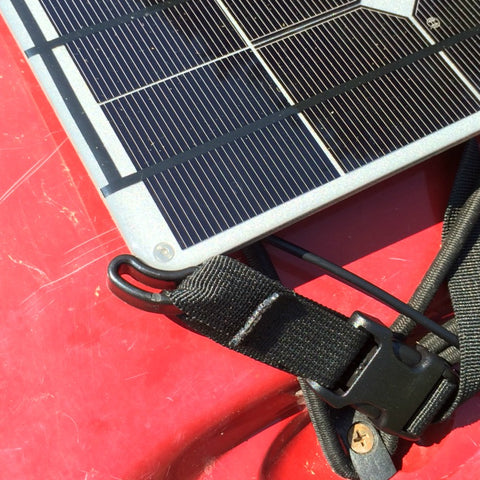 waterproof 17W Solar Panel allows charging of various batteries including lead acid (SLA) deep cycle marine batteries.