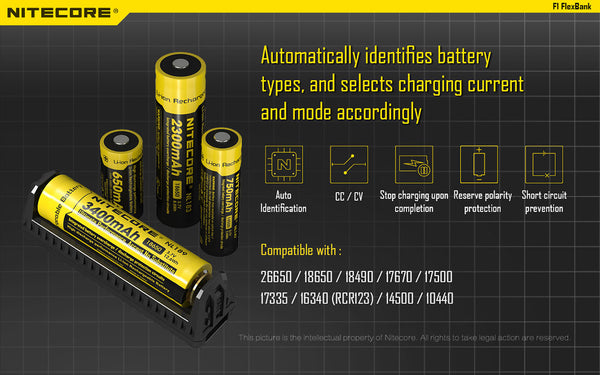 Automated battery detection for ultimate flexibility NiteCore 18650 Battery Bank New Zealand